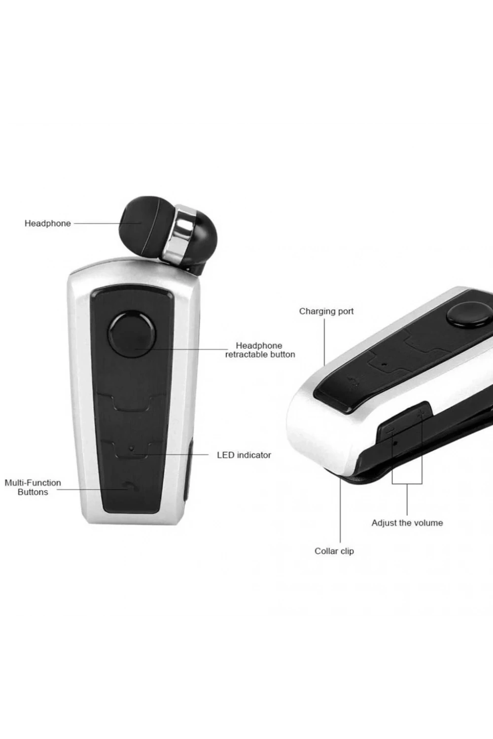 Divex Makaralı Kablolu Titreşimli Bluetooth Kulaklık DB-500