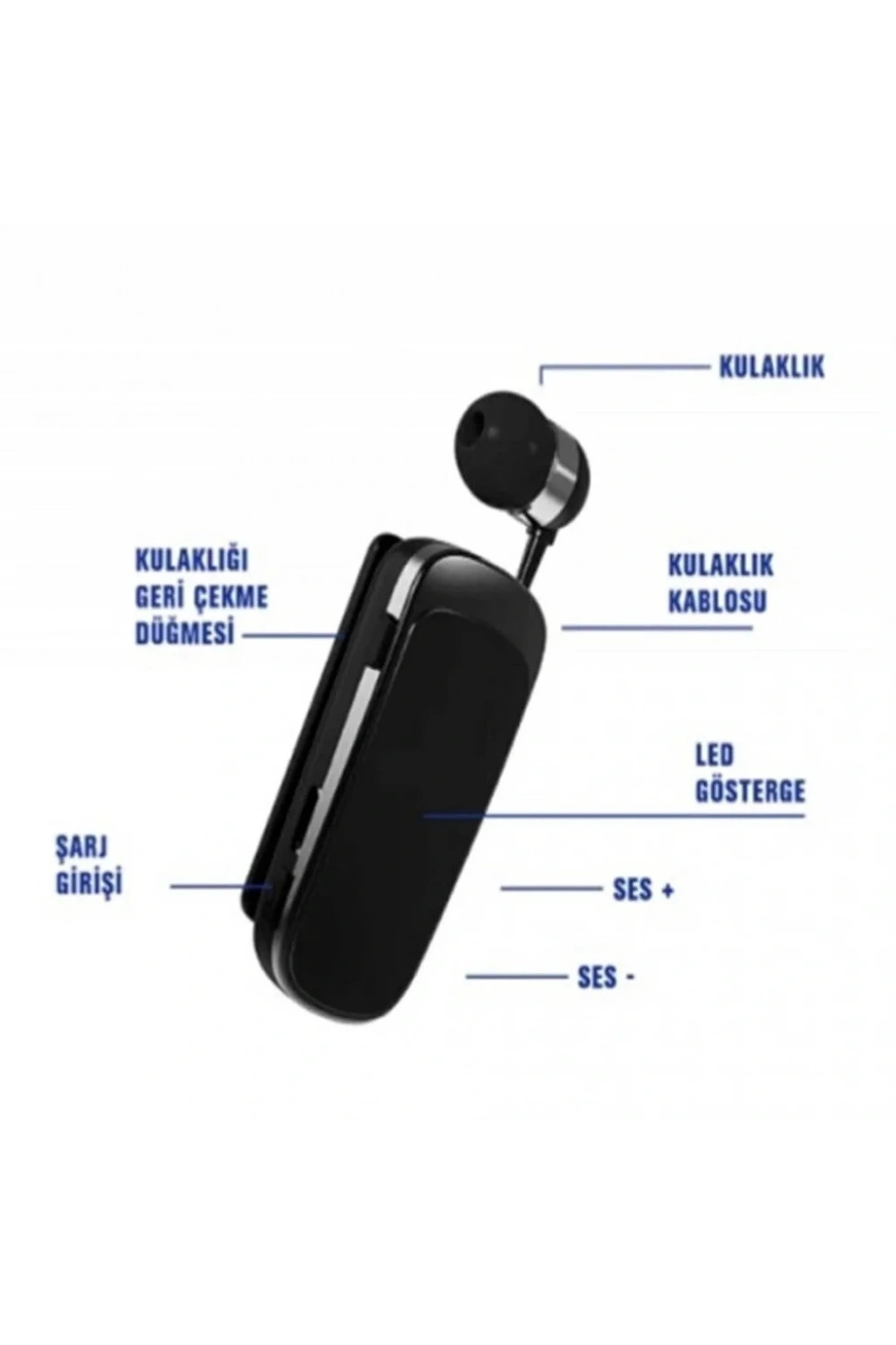 Divex Makaralı Led Göstergeli Titreşimli Bluetooth Kablolu Kulaklık DB-514