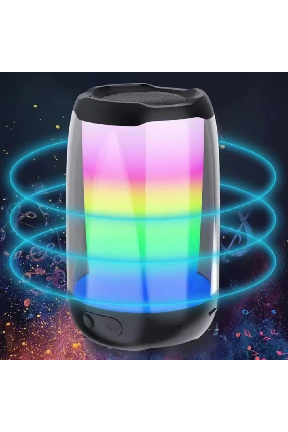 Divex Pluse 4 Mini Taşınabilir RGB Ledli Siyah Bluetooth Hoparlör DM-90