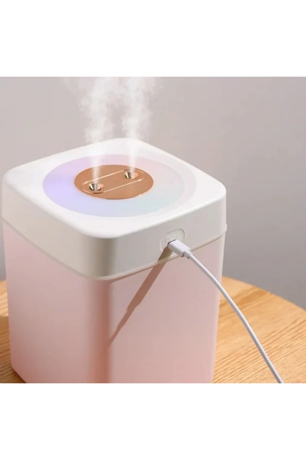 Divex Renkli Işıklı Çift Püskürtmeli Hava Nemlendirici 3L Humidifier H-18