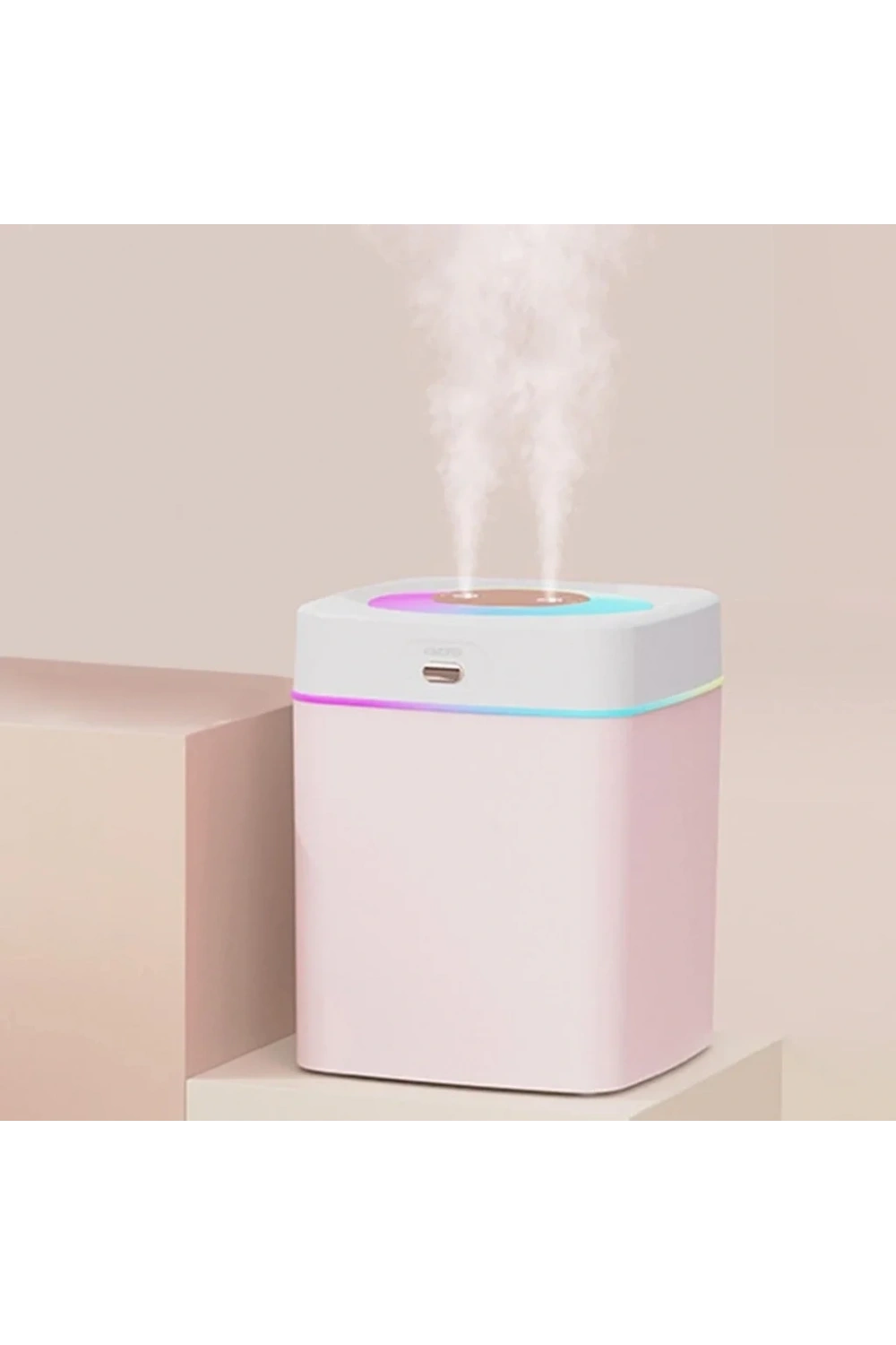 Divex Renkli Işıklı Çift Püskürtmeli Hava Nemlendirici 3L Humidifier H-18