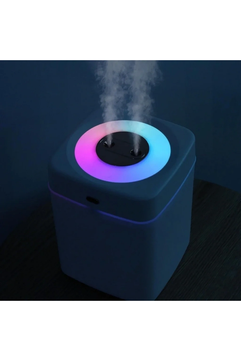 Divex Renkli Işıklı Çift Püskürtmeli Hava Nemlendirici 3L Humidifier H-18