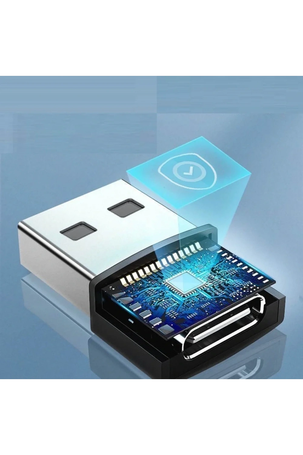 Divex Type-C Dişi USB3.0 Erkek OTG Adaptör Çevirici Siyah DC-178