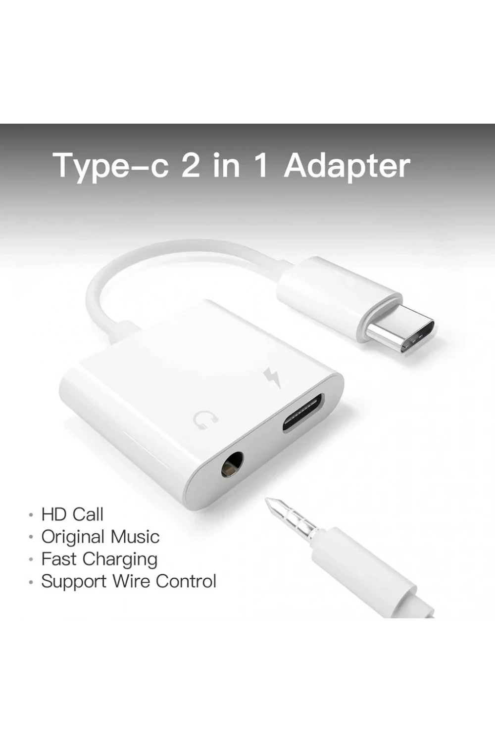Divex Type-C Erkek 3.5mm Jack ve Type-C Dönüştürücü Adaptör DC-173