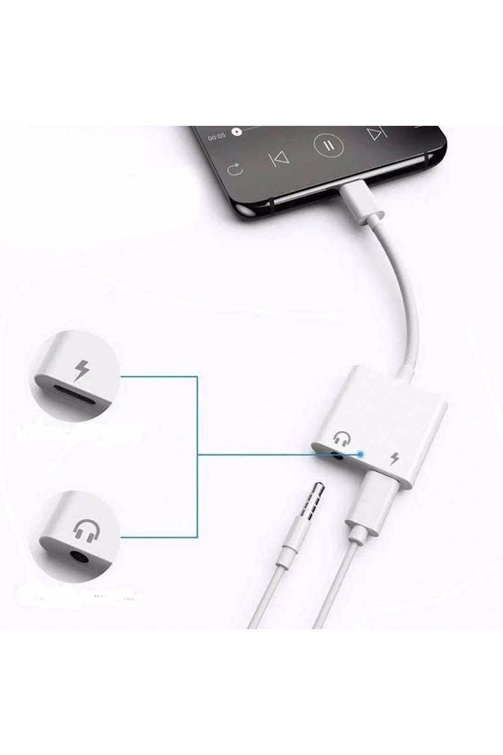Divex Type-C Erkek 3.5mm Jack ve Type-C Dönüştürücü Adaptör DC-173