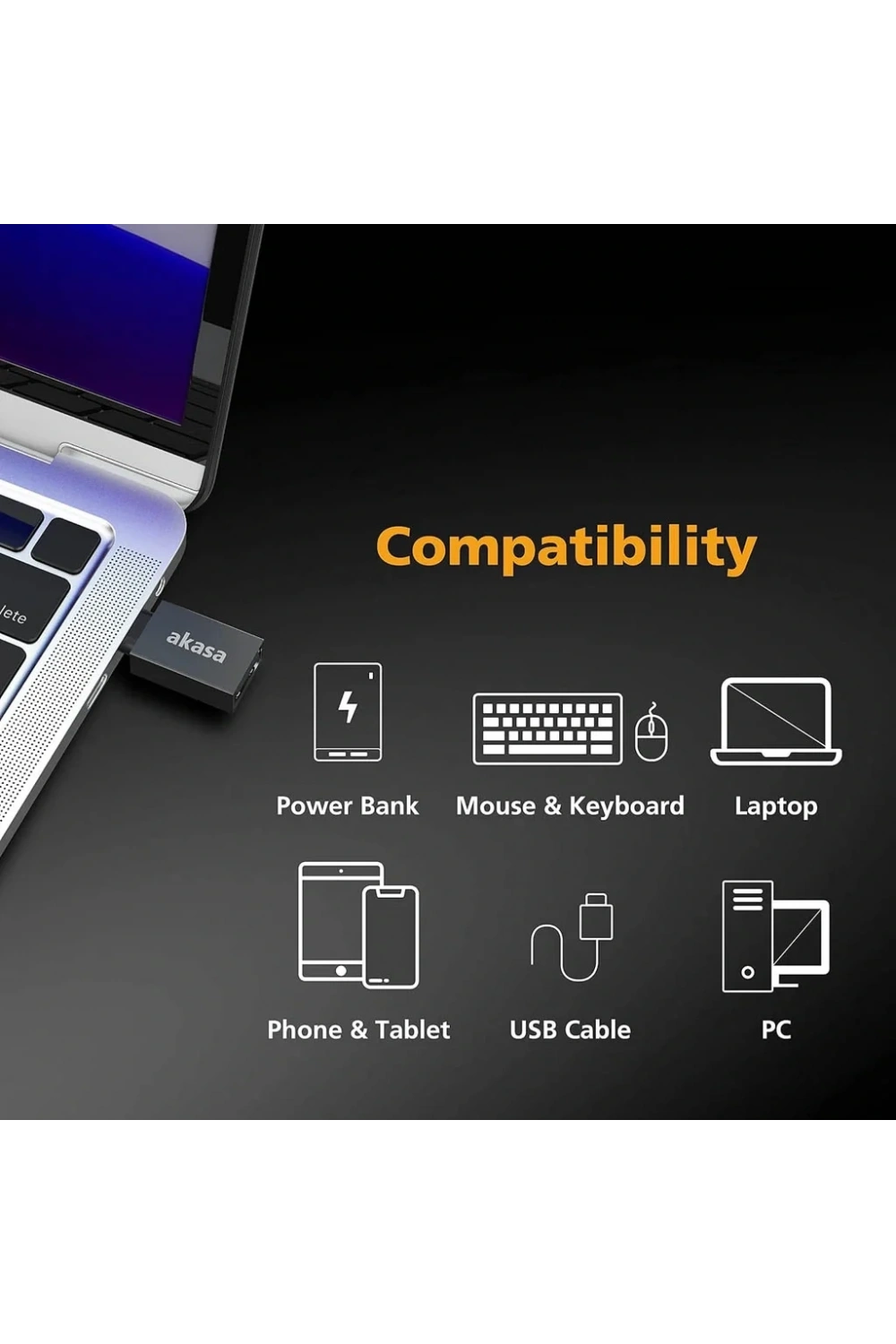 Divex Type-C Erkek USB3.0 Dişi Adaptör Çevirici Siyah DO-182