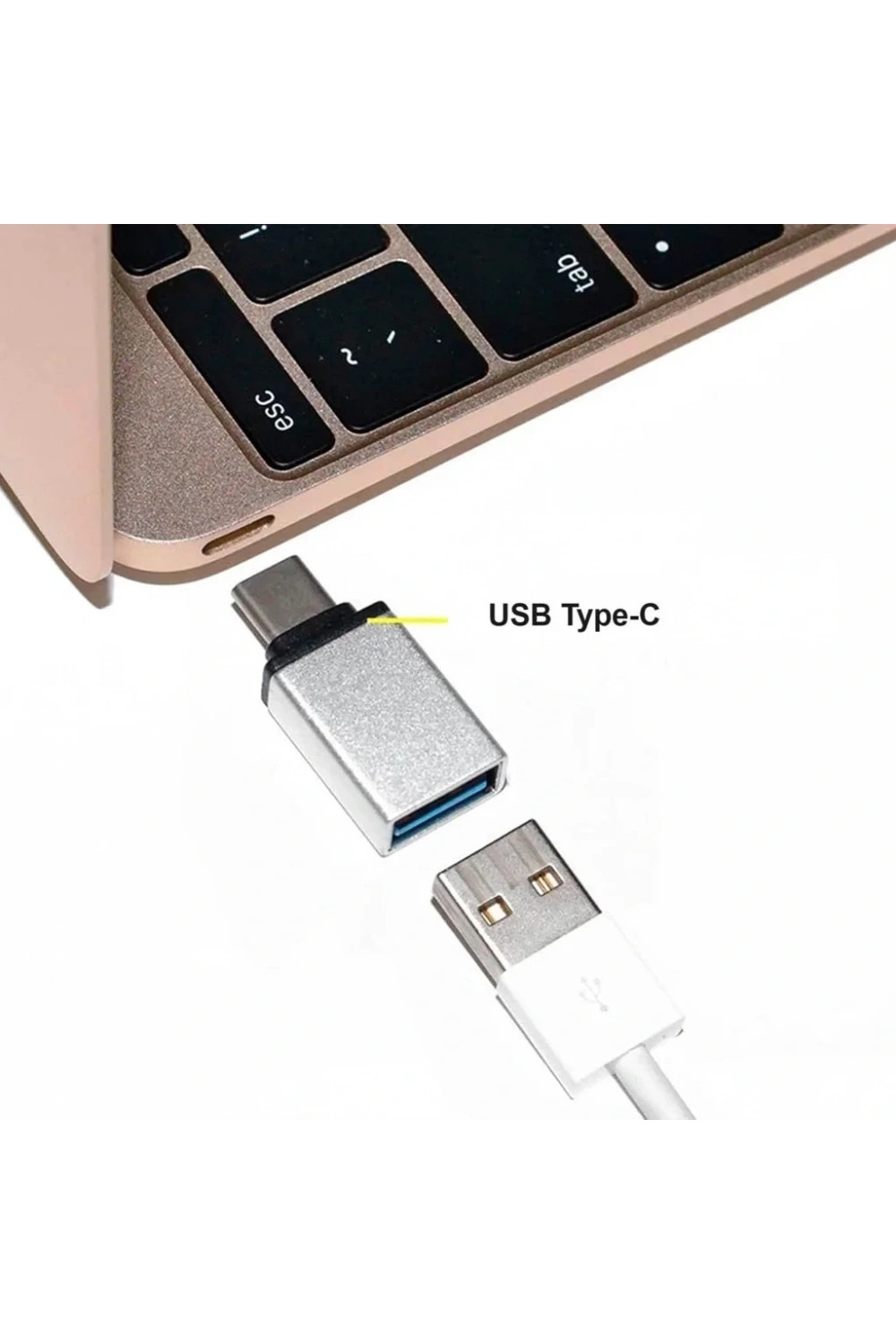 Divex Type-C Erkek USB3.0 Dişi Adaptör Çevirici Gri DO-182