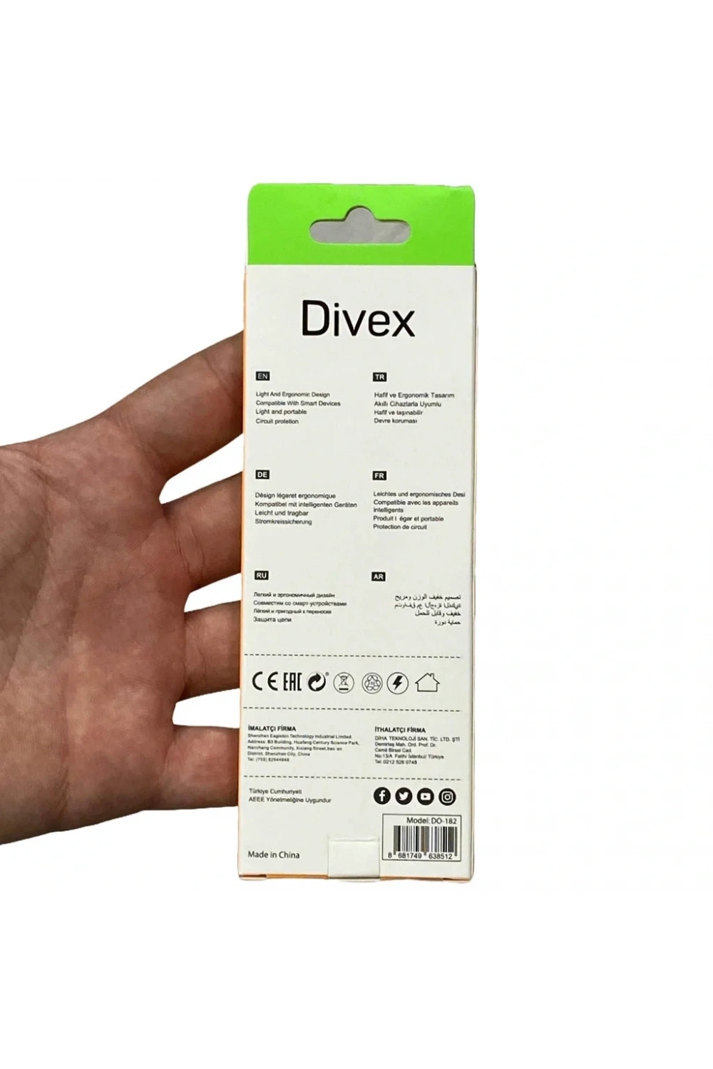 Divex Type-C Erkek USB3.0 Dişi Adaptör Çevirici Gri DO-182