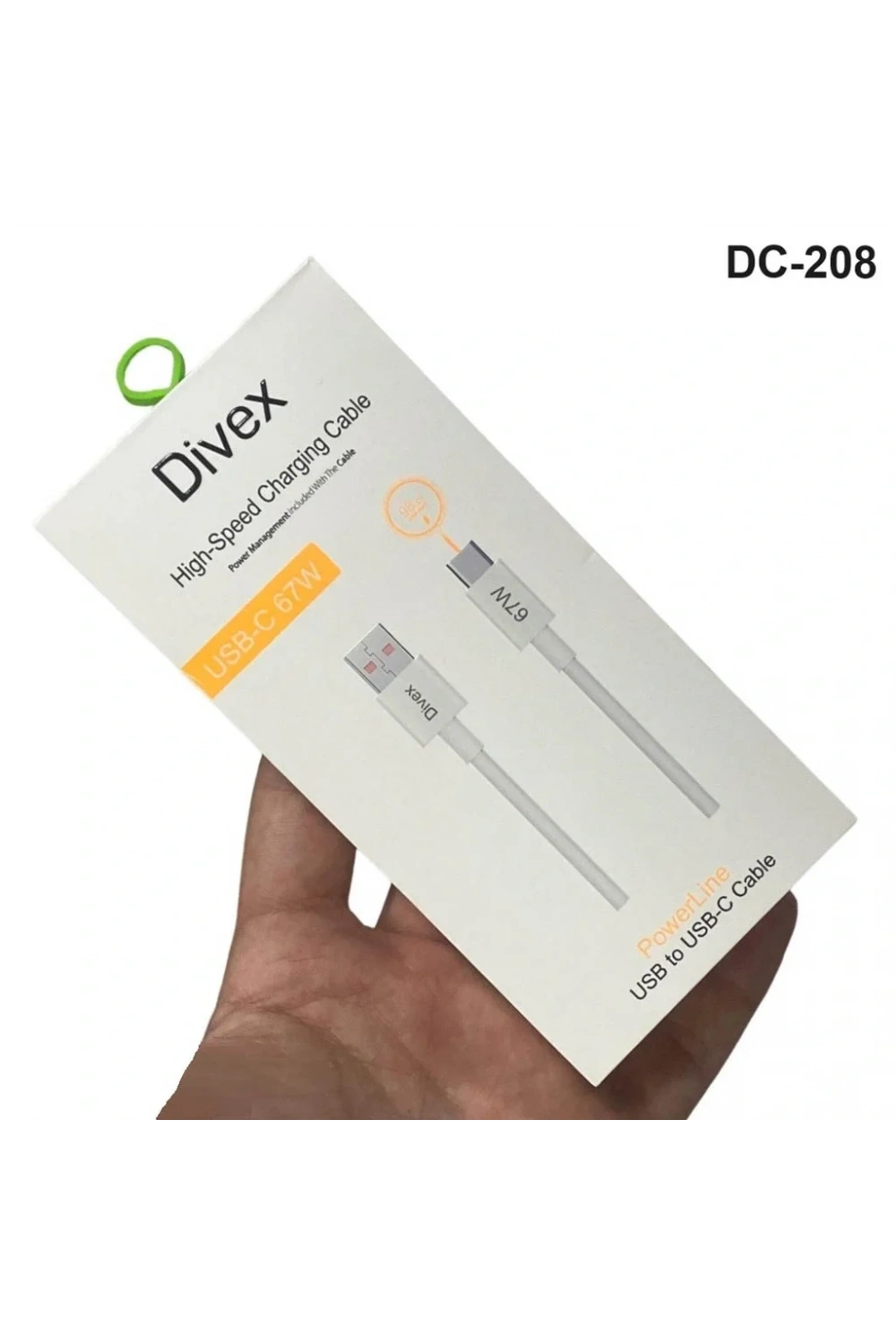 Divex Type-C ( USB-C ) 67W Hızlı Şarj Kablosu DC-208