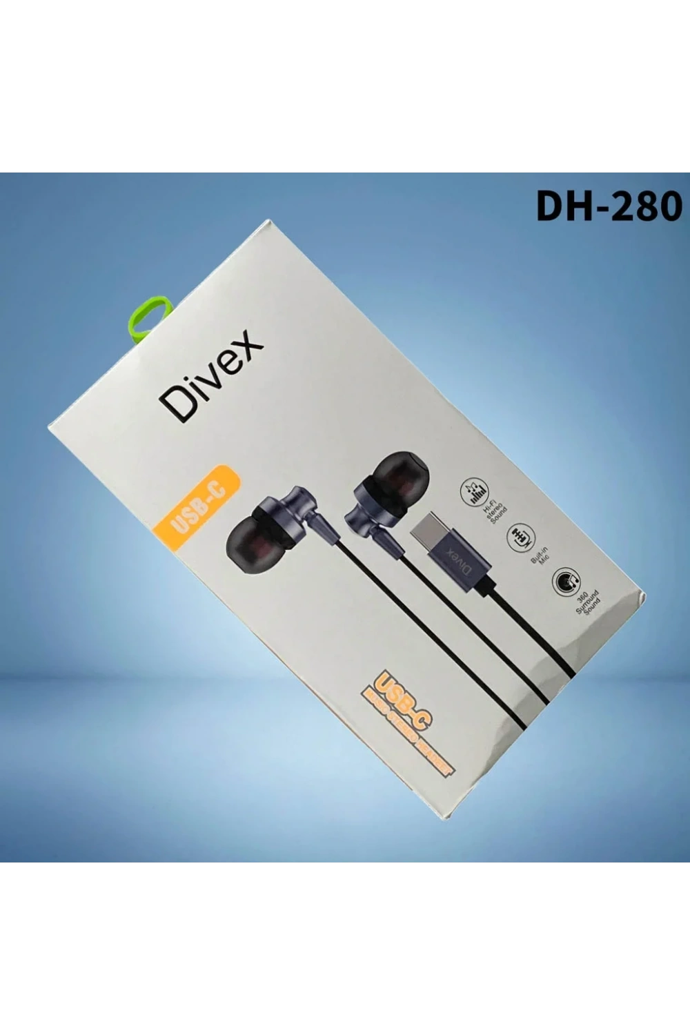 Divex Type-C (USB-C) Stereo Kulakiçi Kulaklık DH-280