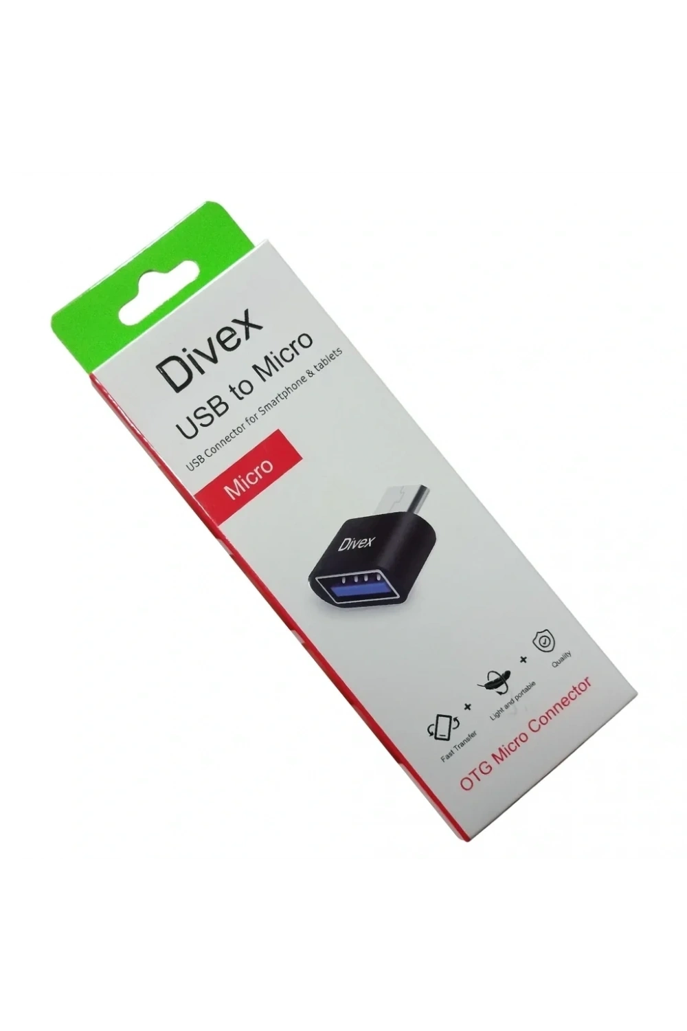 Divex Usb to Micro OTG Micro Konnektör Siyah DO-180