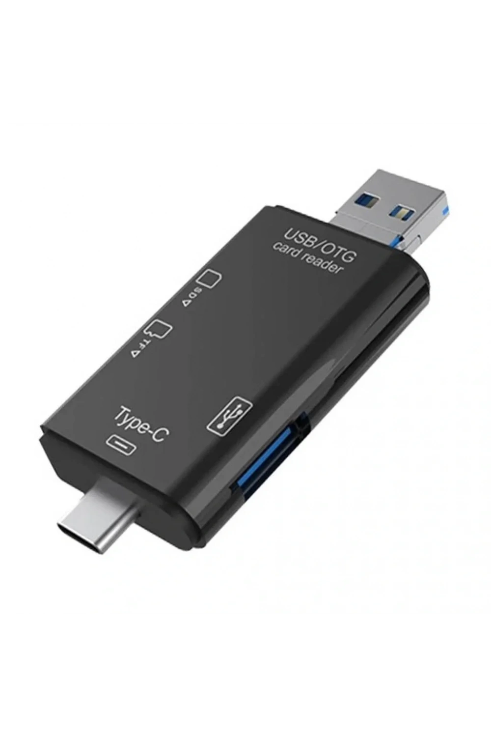 Divex USB3.0 - Type-C - Micro USB Girişli SD-Micro-SD Kart Okuyucu OTG Card Reader