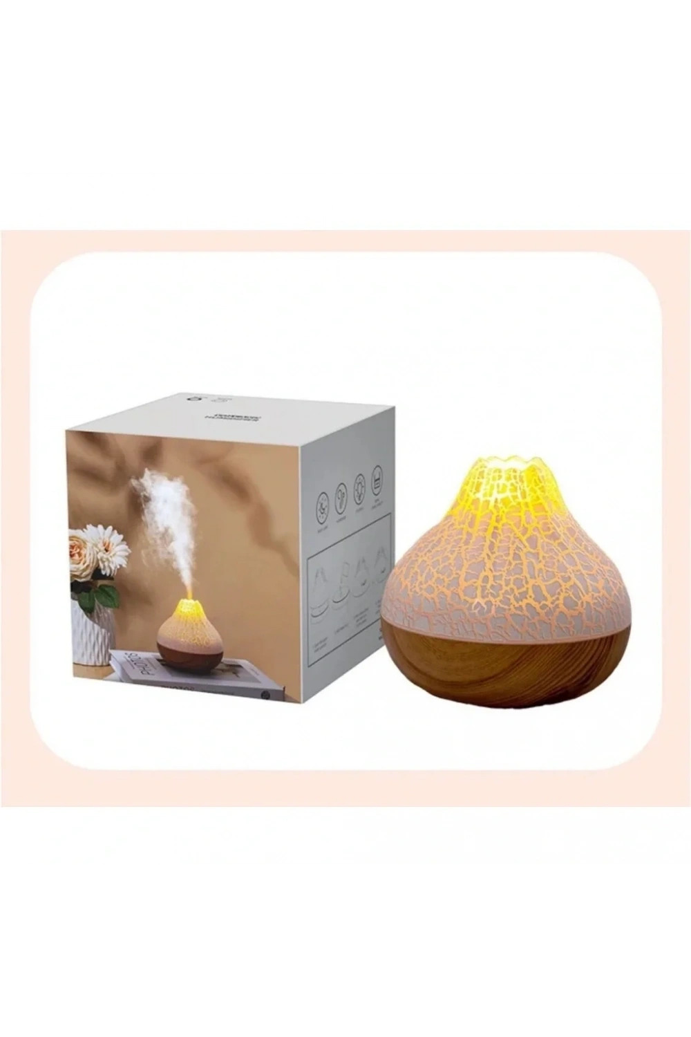 Divex Volkan Görünümlü Hava Nemlendirici Volcano Humidifier H-54