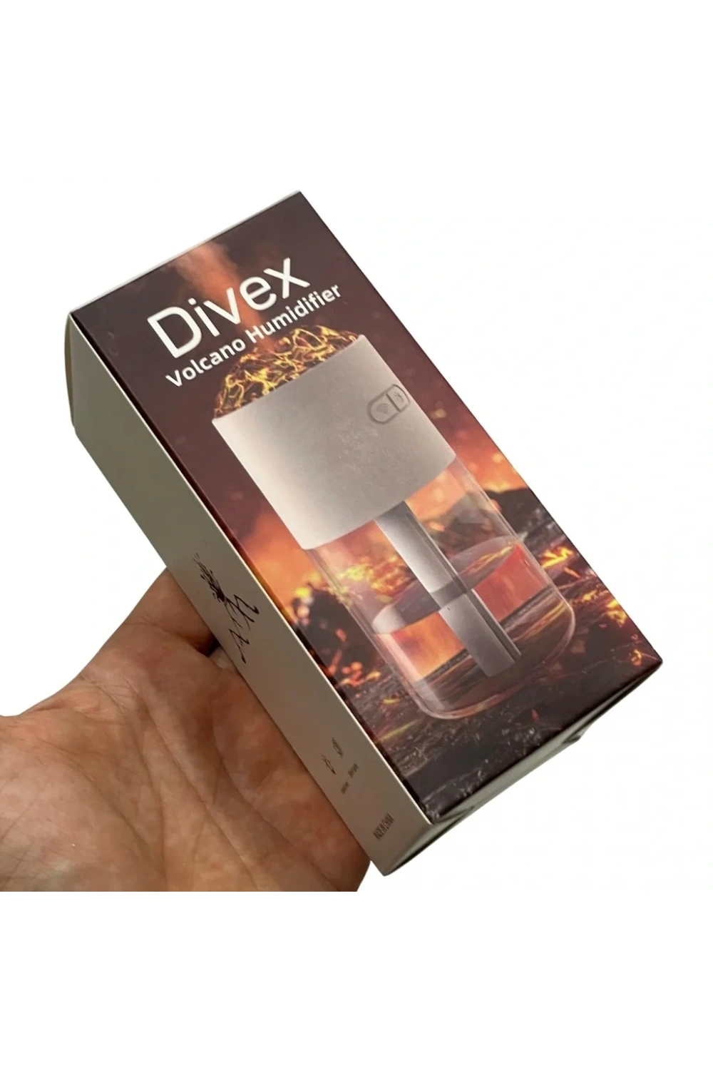 Divex Yanardağ Görünümlü Hava Nemlendirici Volcano Humidifier Pembe H-42