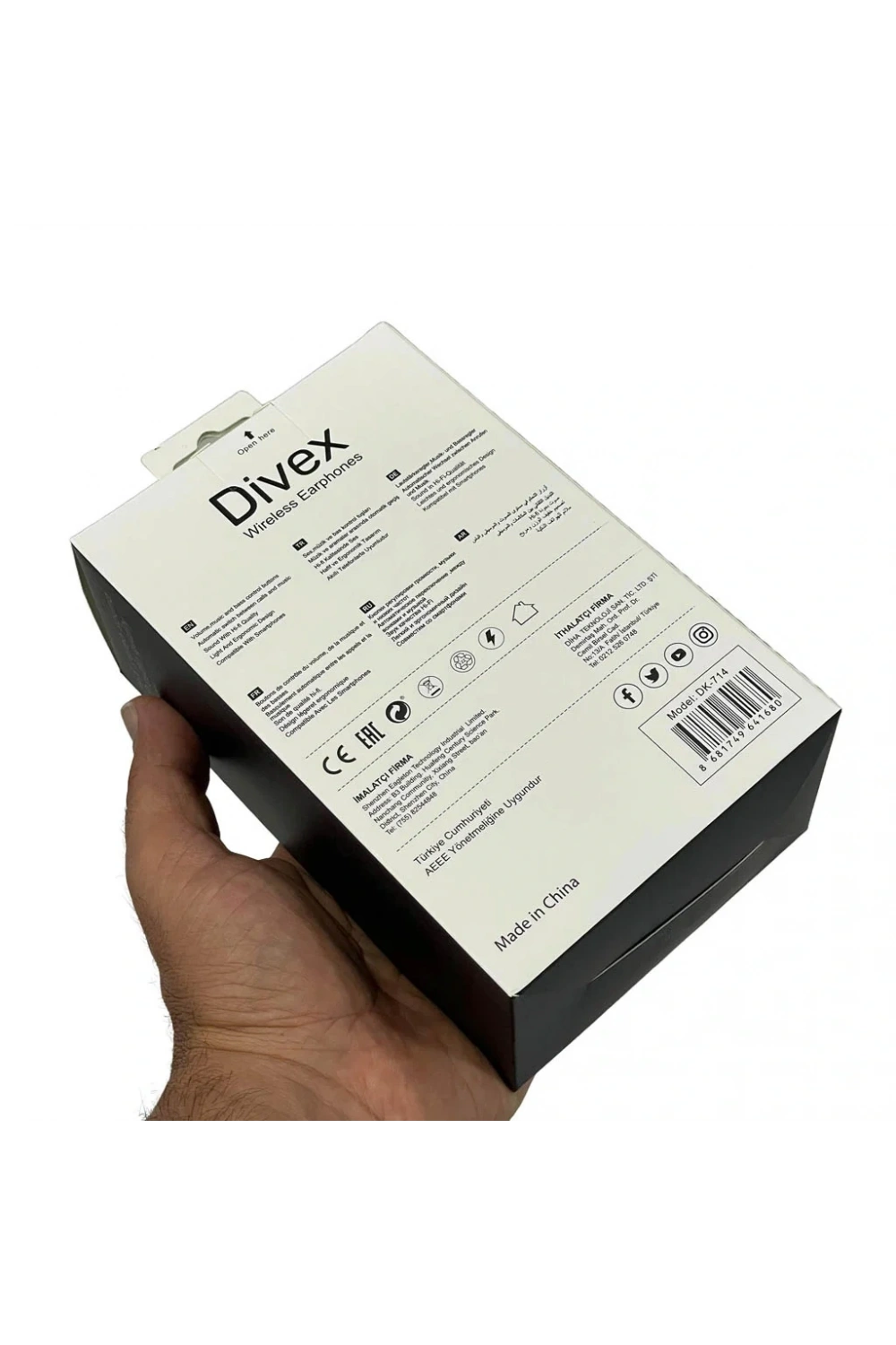 Divex Kulak Üstü Kablosuz Bluetooth Kulaklık Mavi DK-714