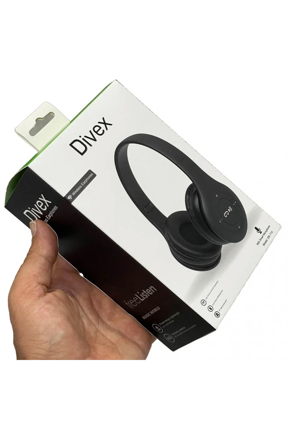 Divex Kulak Üstü Kablosuz Bluetooth Kulaklık Siyah DK-714