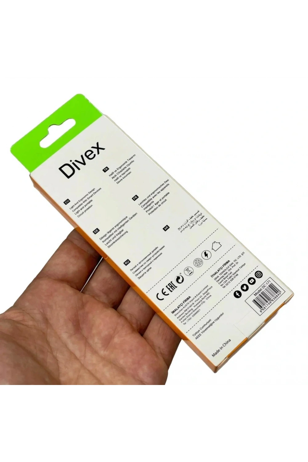 Divex Type-C Erkek 3.5mm Jack Kulaklık Dönüştürücü Adaptör DC-171
