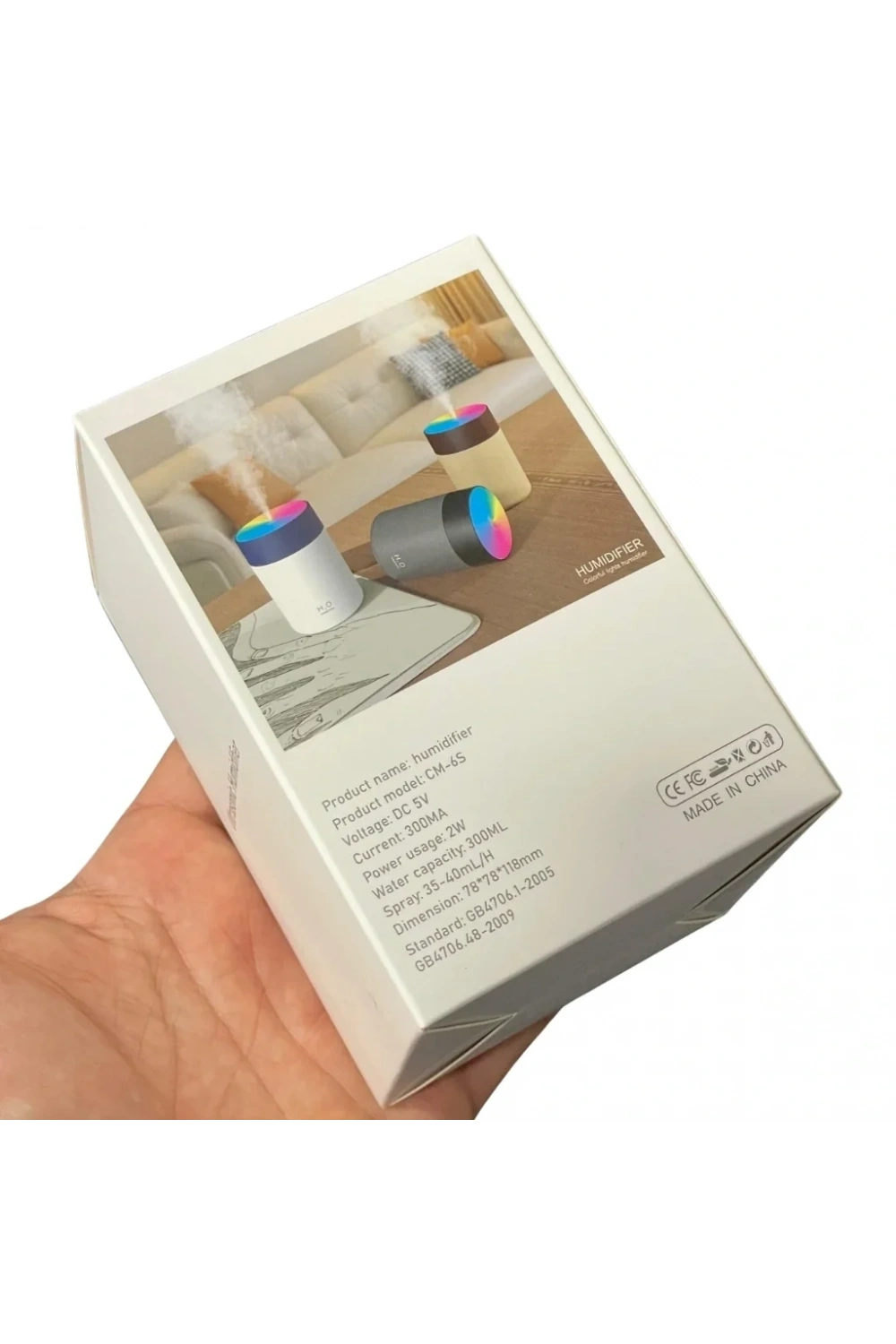 Divex USB Led Işıklı Hava Nemlendirici Colorful Humidifier Beyaz H-41