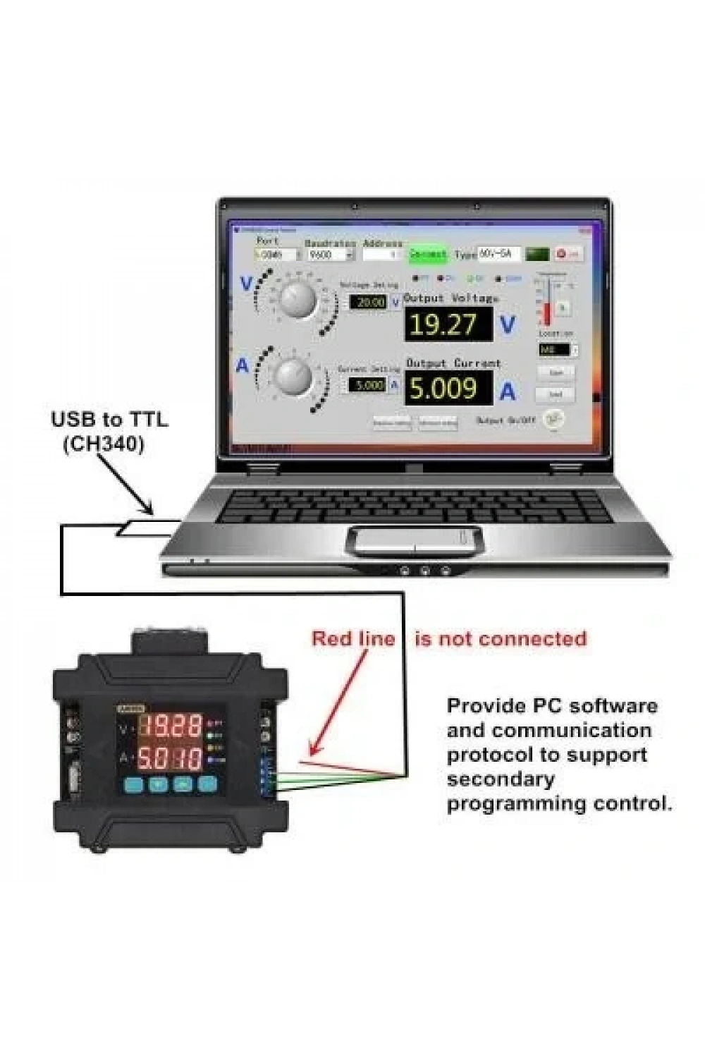 DPM8624 60V 24A Programlanabilir DC-DC Güç Kaynağı