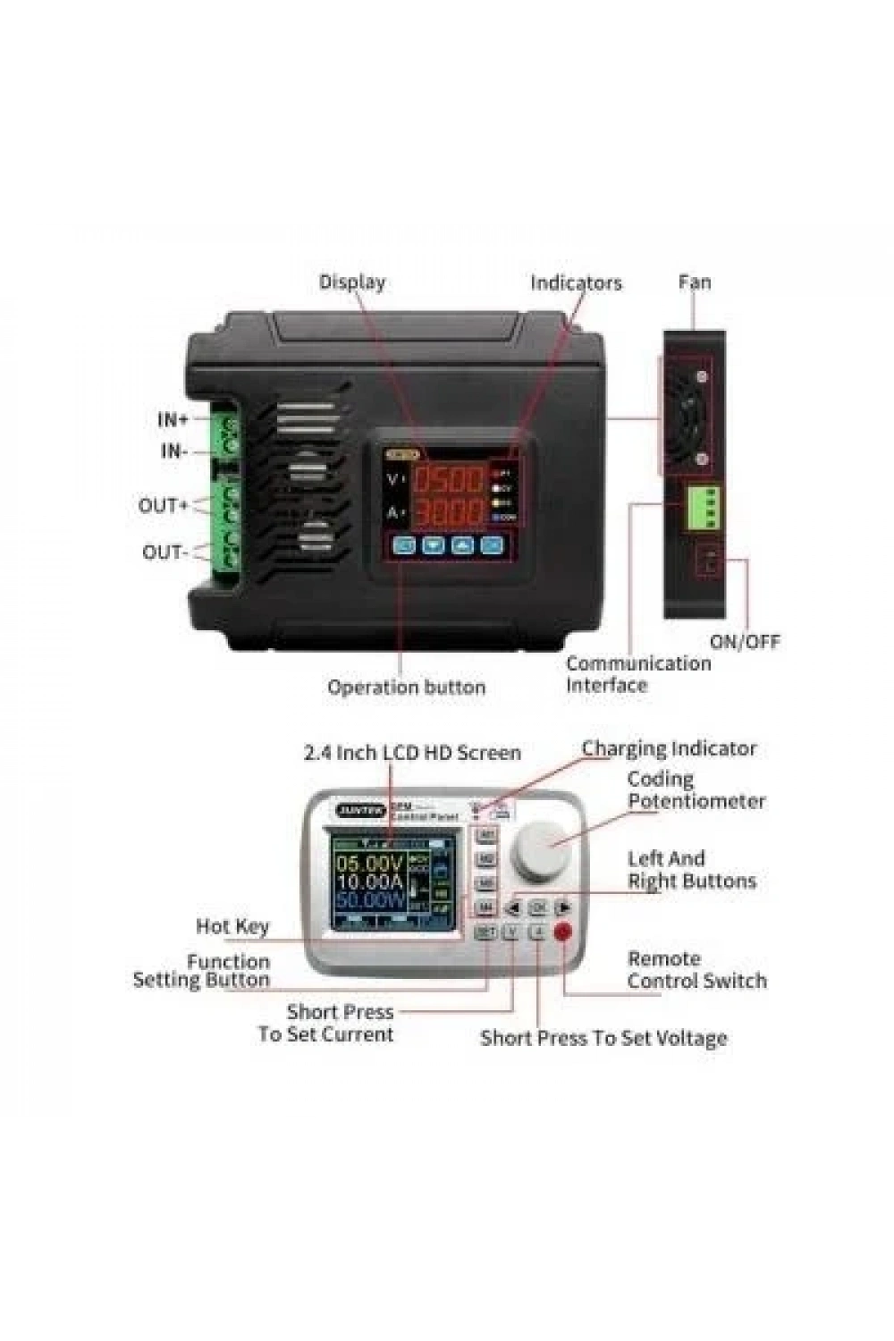 DPM8650-RF 60V 50A Programlanabilir DC-DC Güç Kaynağı - RF Kontrollü