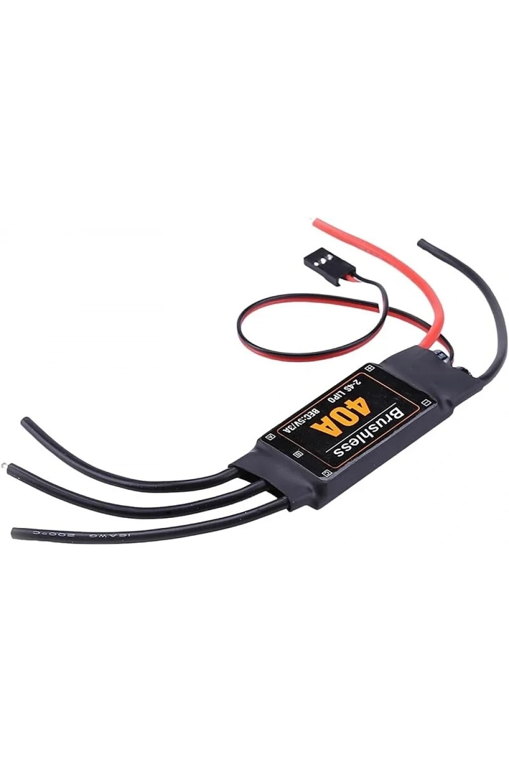 Drone ESC Brushless 40A Fırçasız Motor Hız Kontrol Sürücüsü - 2-4S LiPo Uyumlu Bullet Konnektörlü