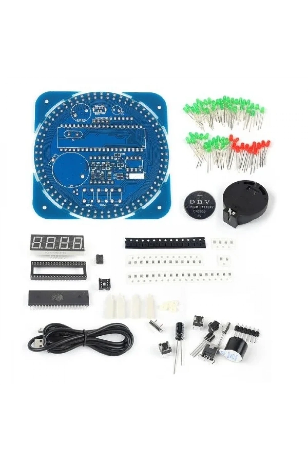 DS1302 Dairesel Led Saat (Demonte)