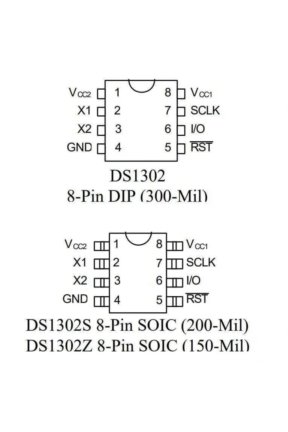 DS1302 DIP8 Entegre