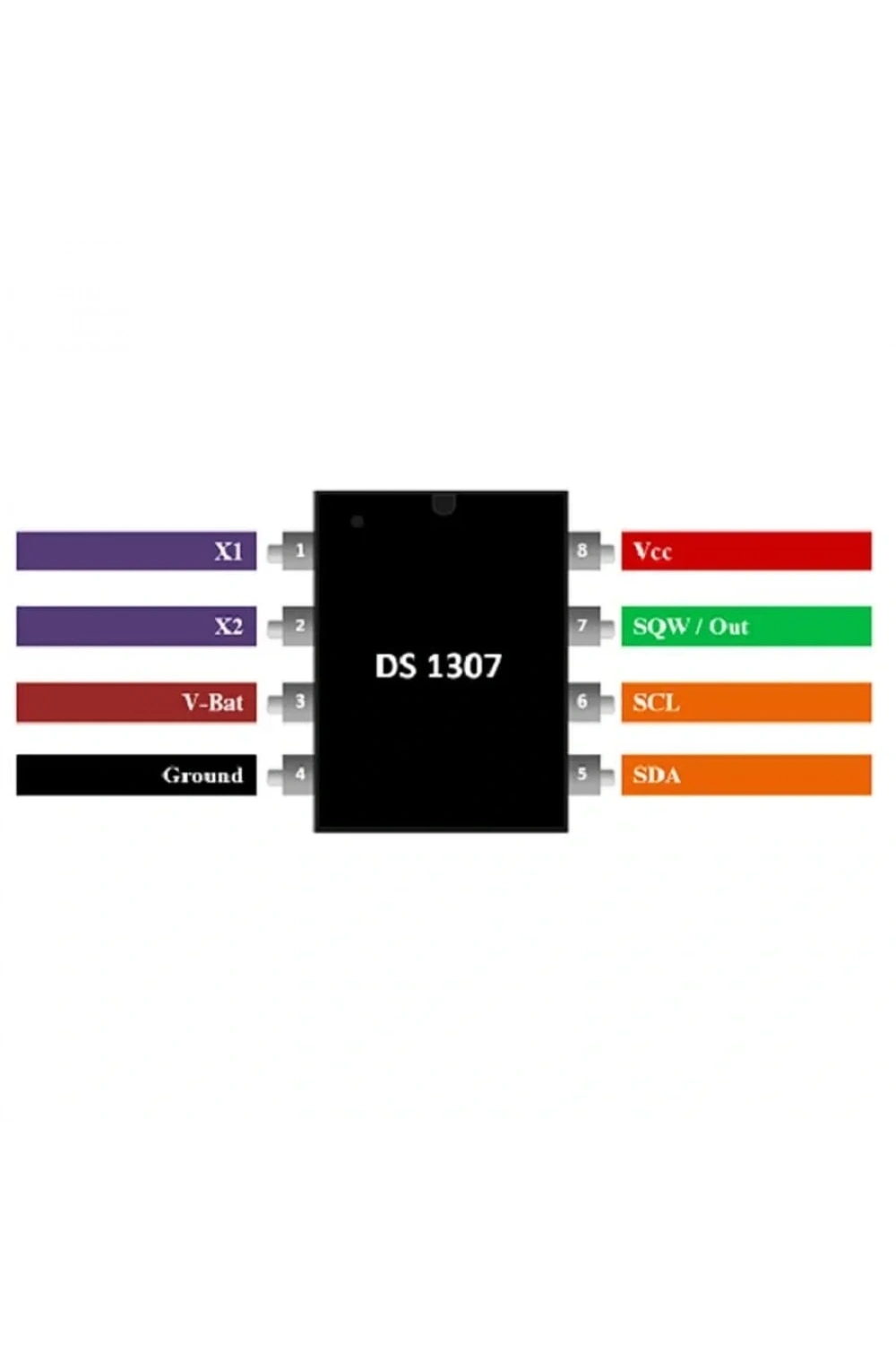 DS1307 Smd Soic-8 RTC Gerçek Zaman Entegresi