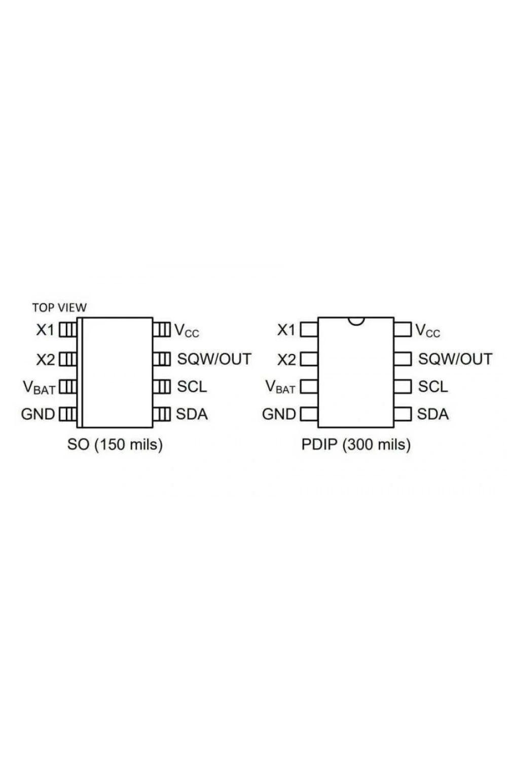 DS1307Z SOIC-8 SMD Entegre