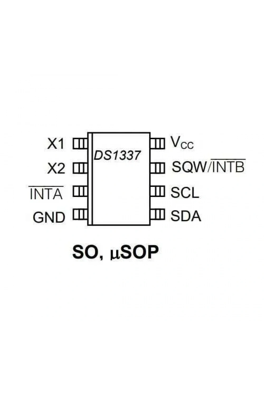 DS1337 SOIC-8 SMD RTC Gerçek Zaman Entegresi