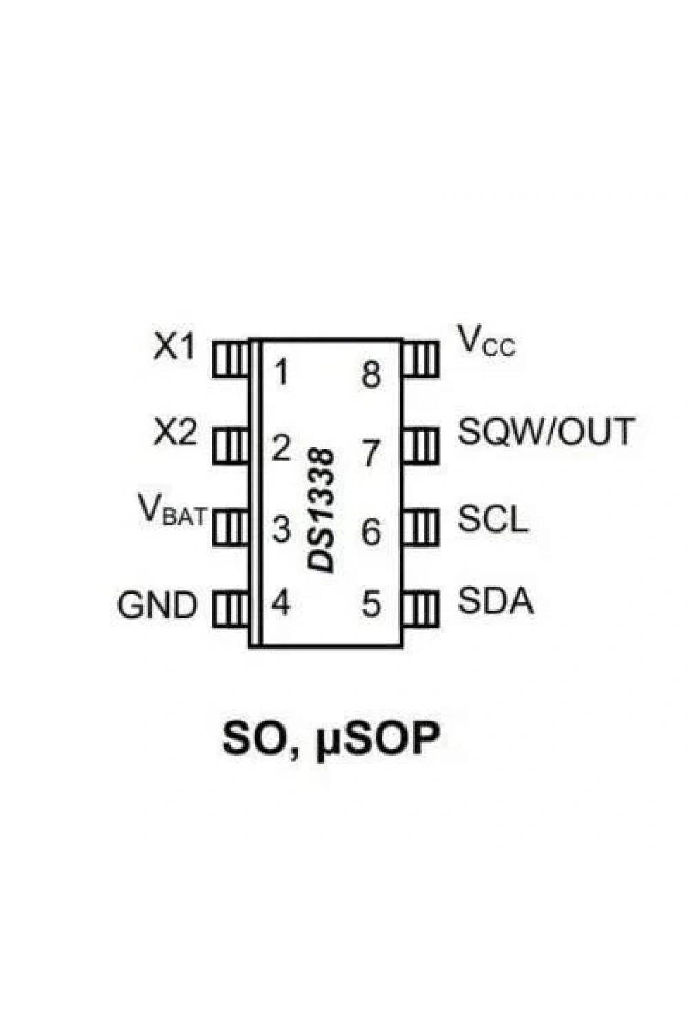 DS1338Z-33+ SOIC-8 SMD RTC Gerçek Zaman Entegresi