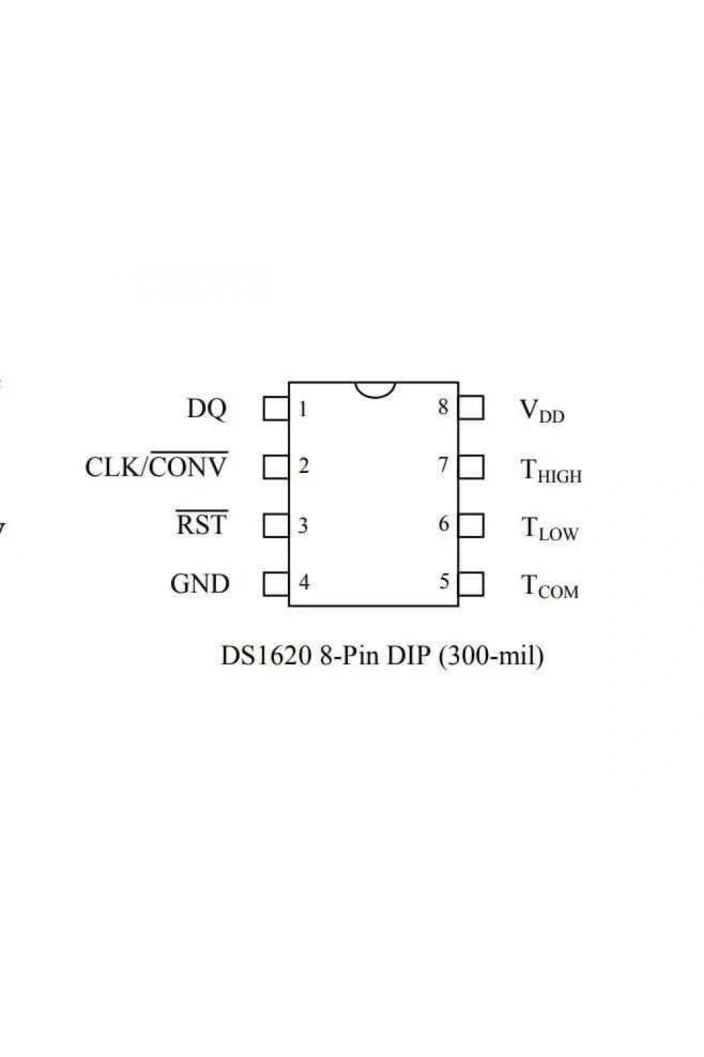 DS1620 DIP-8 Sıcaklık Sensörü Entegresi