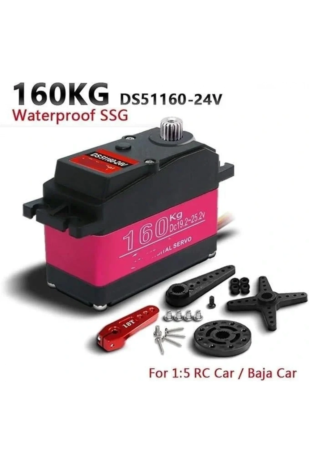 DSSERVO DS51160 24v 160kg Servo Motor - 180 Derece