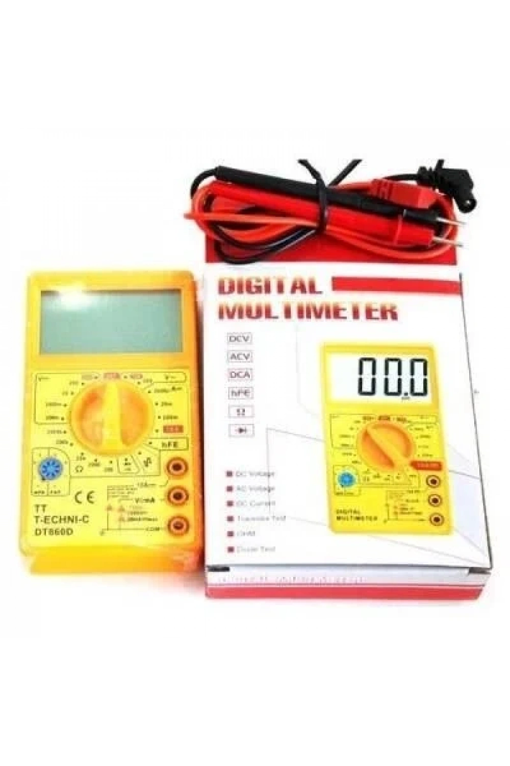 DT-860D Büyük Ekranlı Multimetre Ölçü Aleti