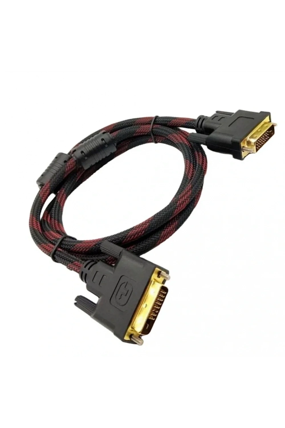 DVI-D Kablo Erkek Erkek (24+1) Örgü Korumalı Kablo 1.4m