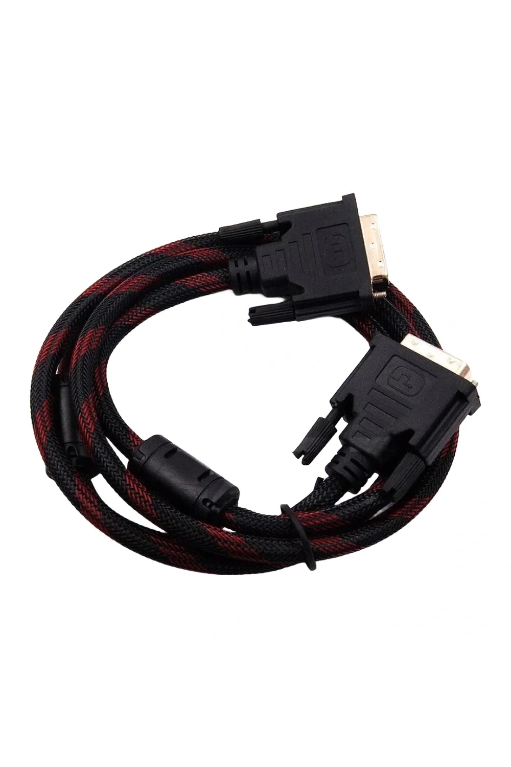 DVI-D Kablo Erkek Erkek (24+1) Örgü Korumalı Kablo 1.4m