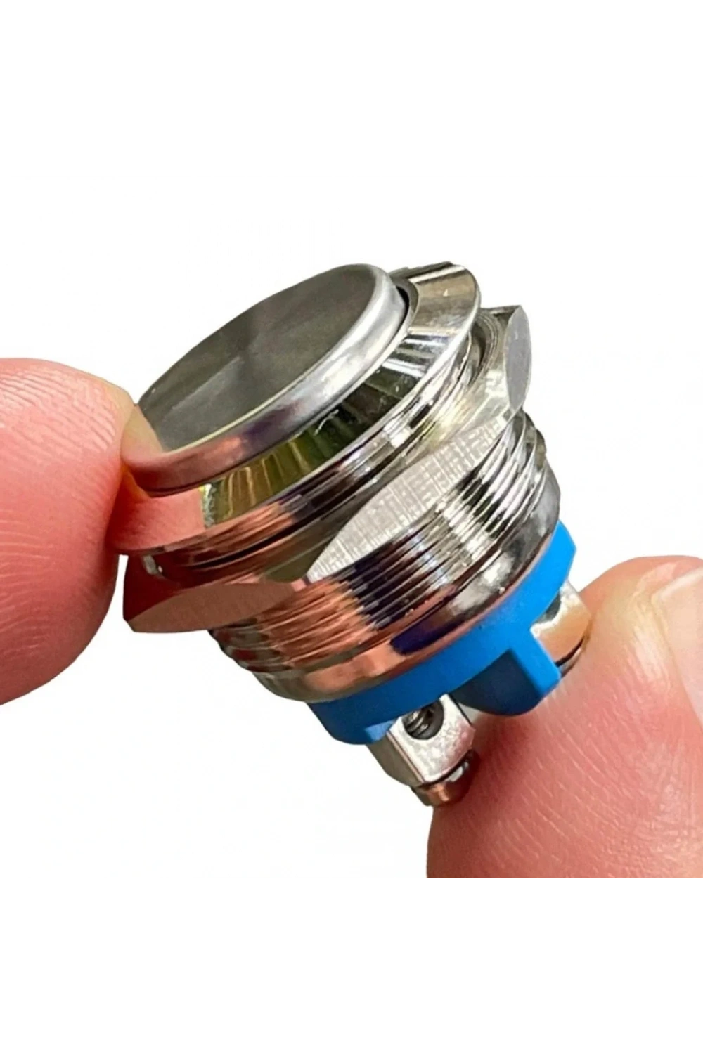 E97 19mm Metal Buton Yaylı Çıkık Kafa 1NO