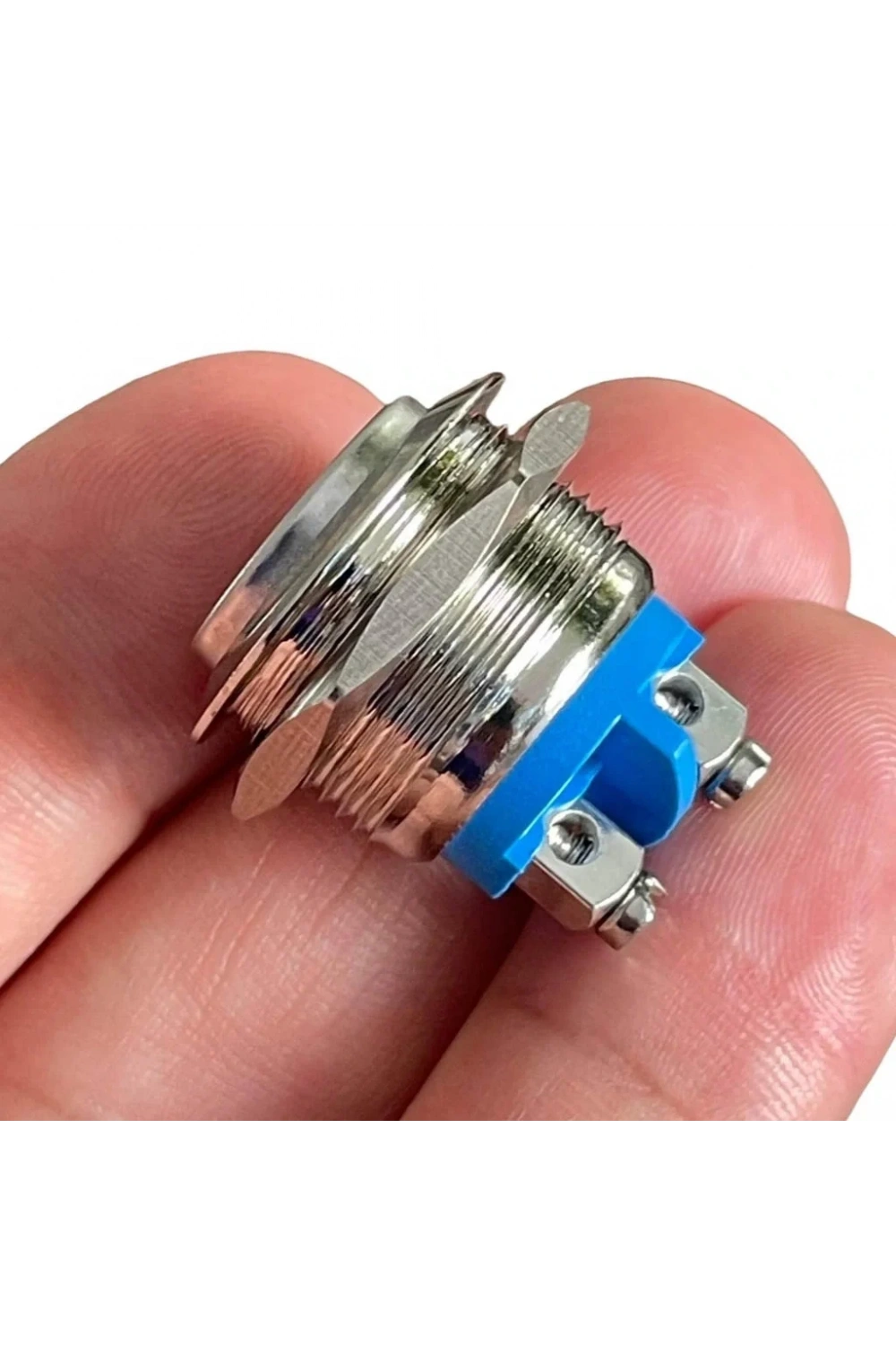 E97 19mm Metal Buton Yaylı Çıkık Kafa 1NO