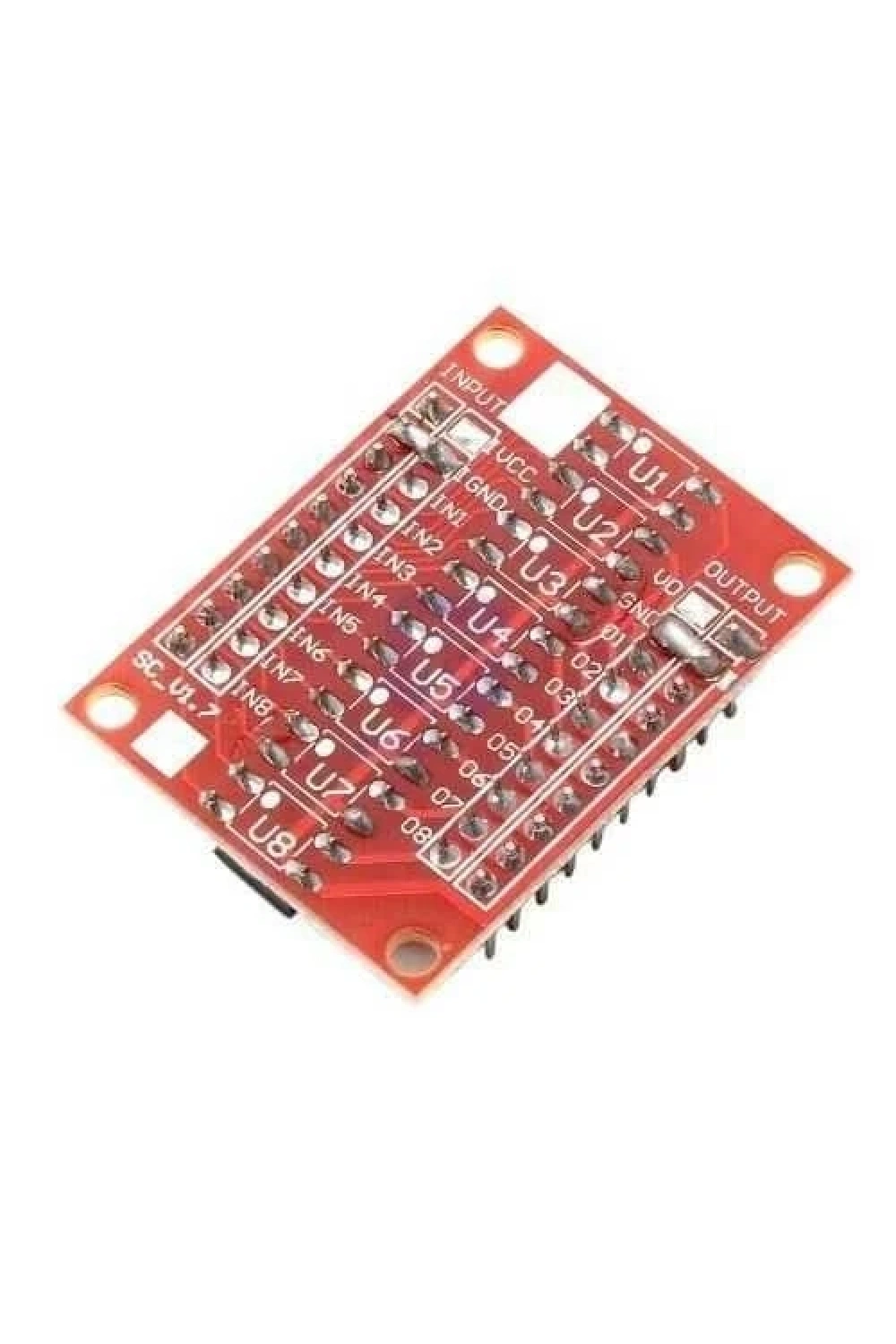 EL817 12-24V 8 Kanal Optokuplör İzolasyon Modülü - Low Level Trigger