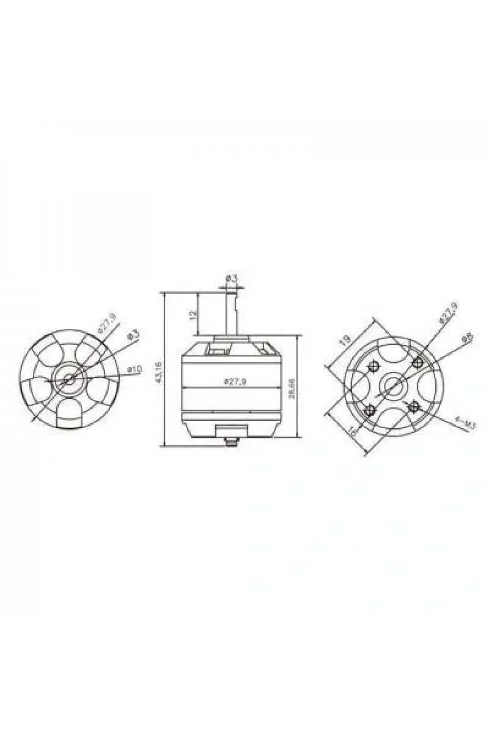 EMAX XA2212 1400KV Fırçasız DC Motor