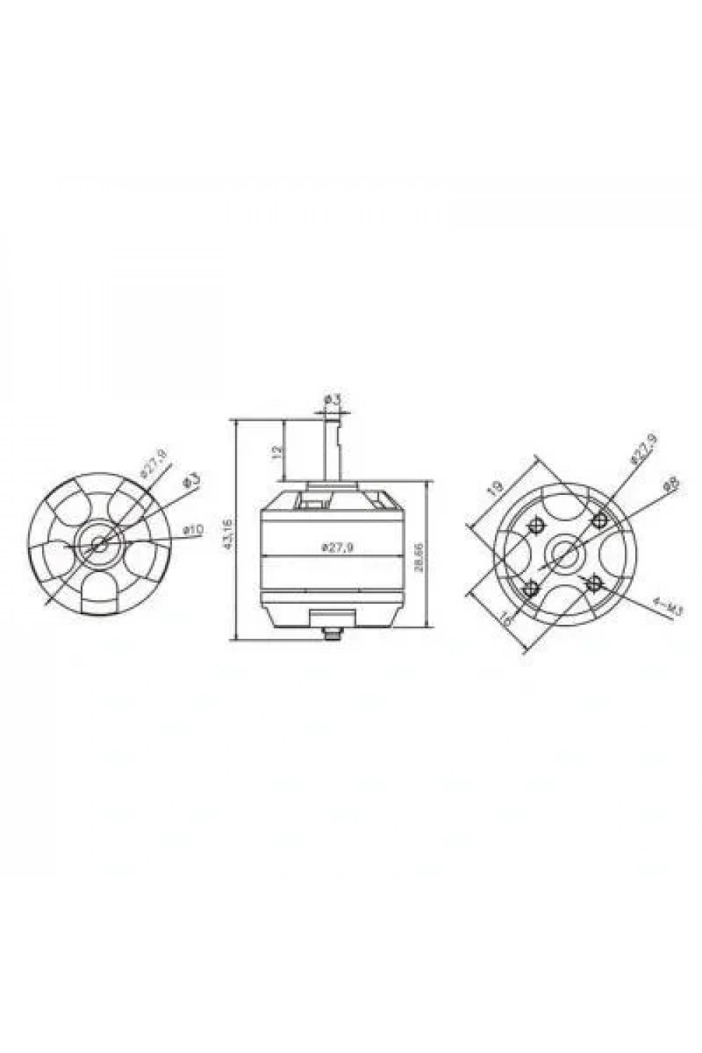 EMAX XA2212 980KV Fırçasız DC Motor
