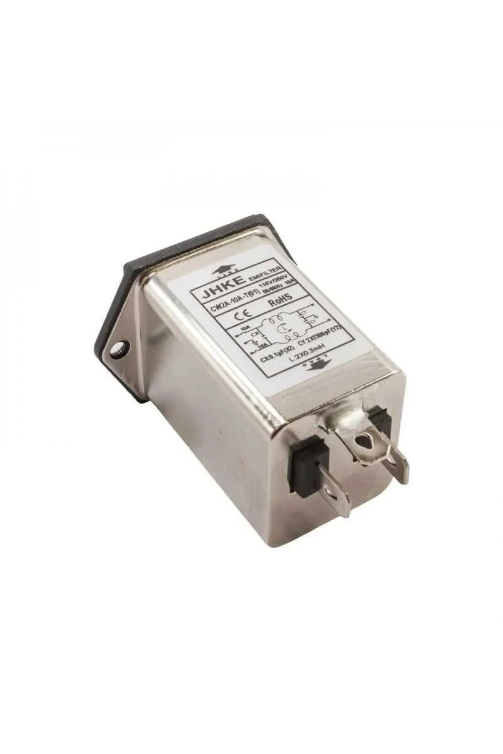 EMI Filtre 10A Erkek Power Soketi - Sigorta Yuvalı
