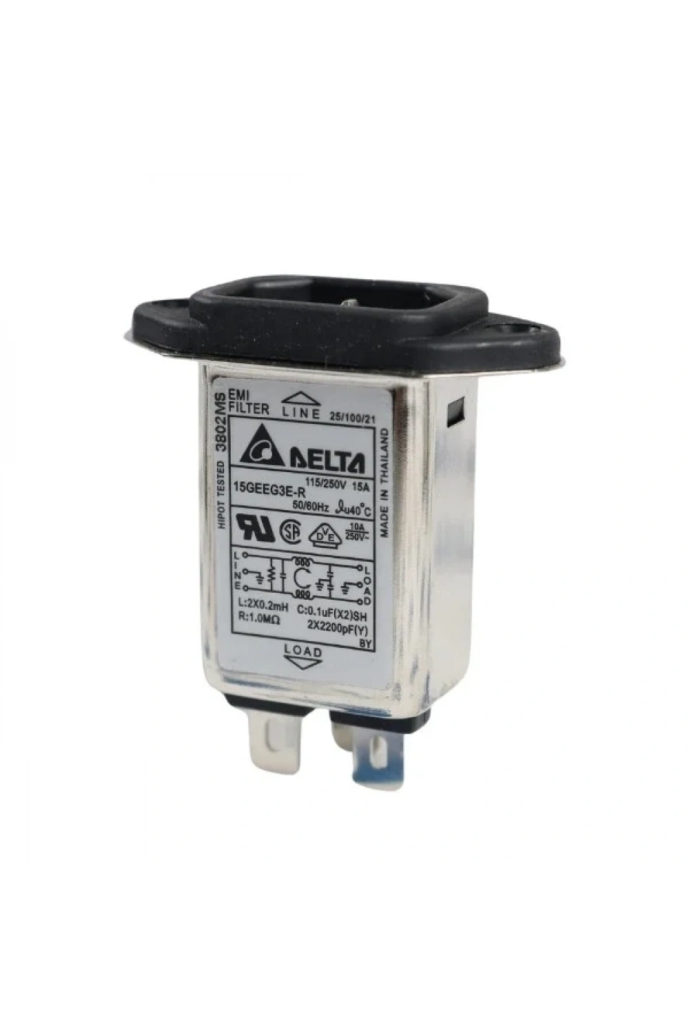EMI Filtre 15A Erkek Power Soketi - 15GEEG3E