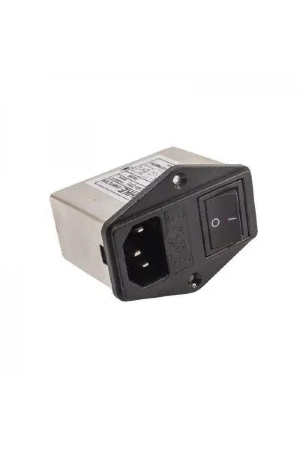 EMI Filtre 6A Anahtarlı Erkek Power Soketi - Sigorta Yuvalı