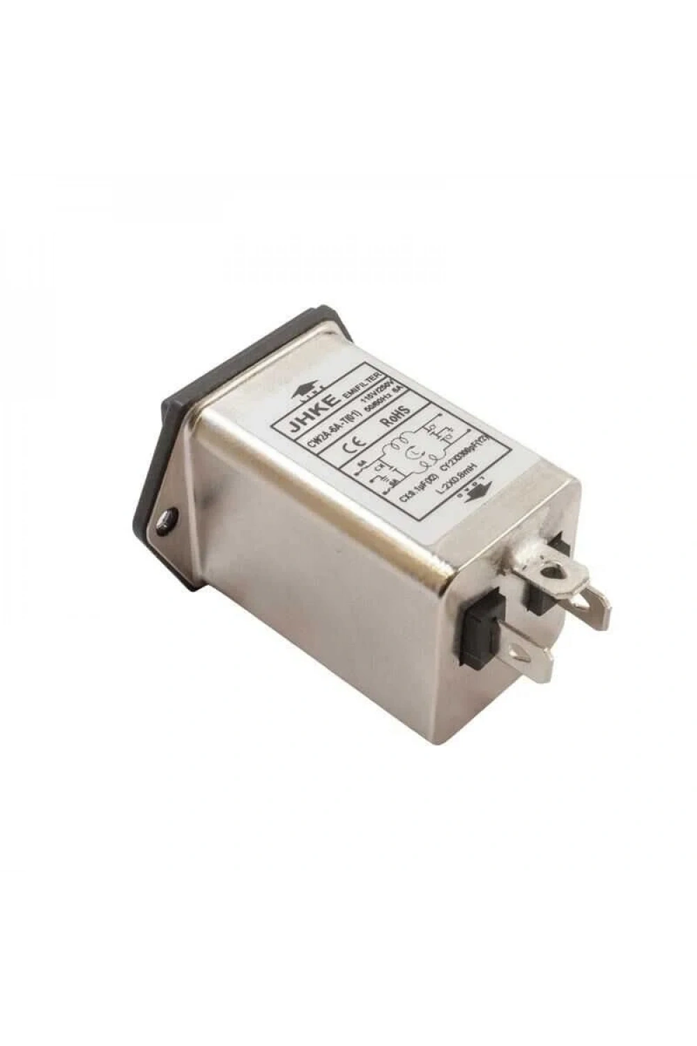 EMI Filtre 6A Erkek Power Soketi - Sigorta Yuvalı