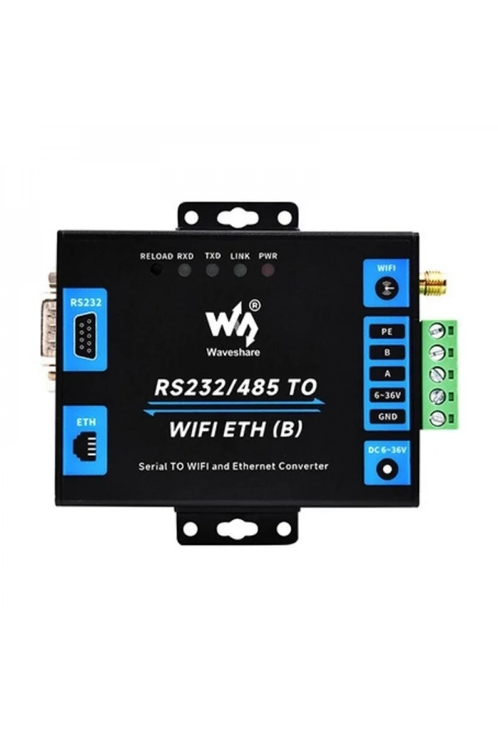 Endüstriyel RS232/RS485ten WiFi ve Ethernete Dönüştürücü Modül