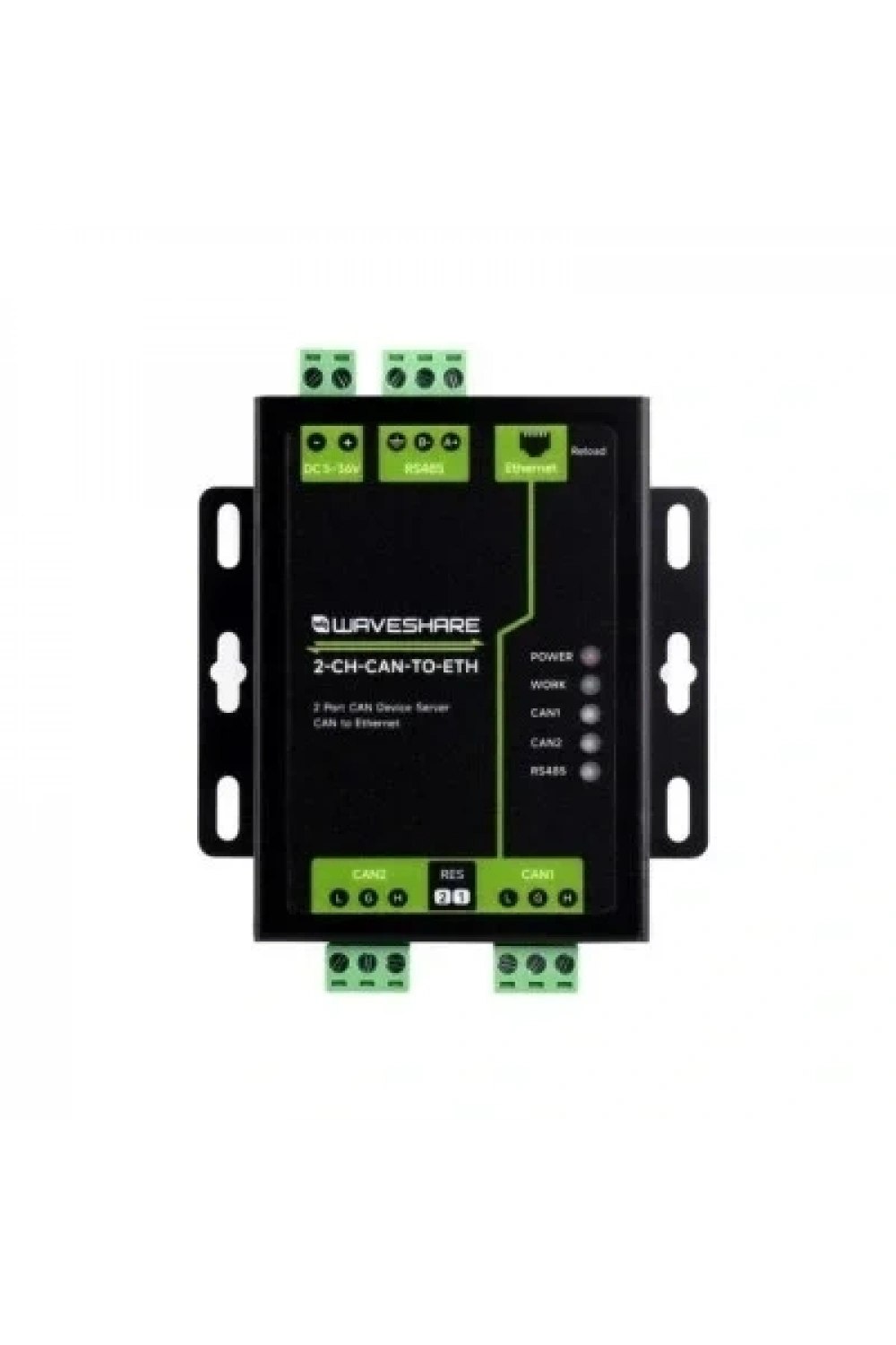 Endüstriyel Sınıf 2 Kanal CAN - Ethernet Sunucusu