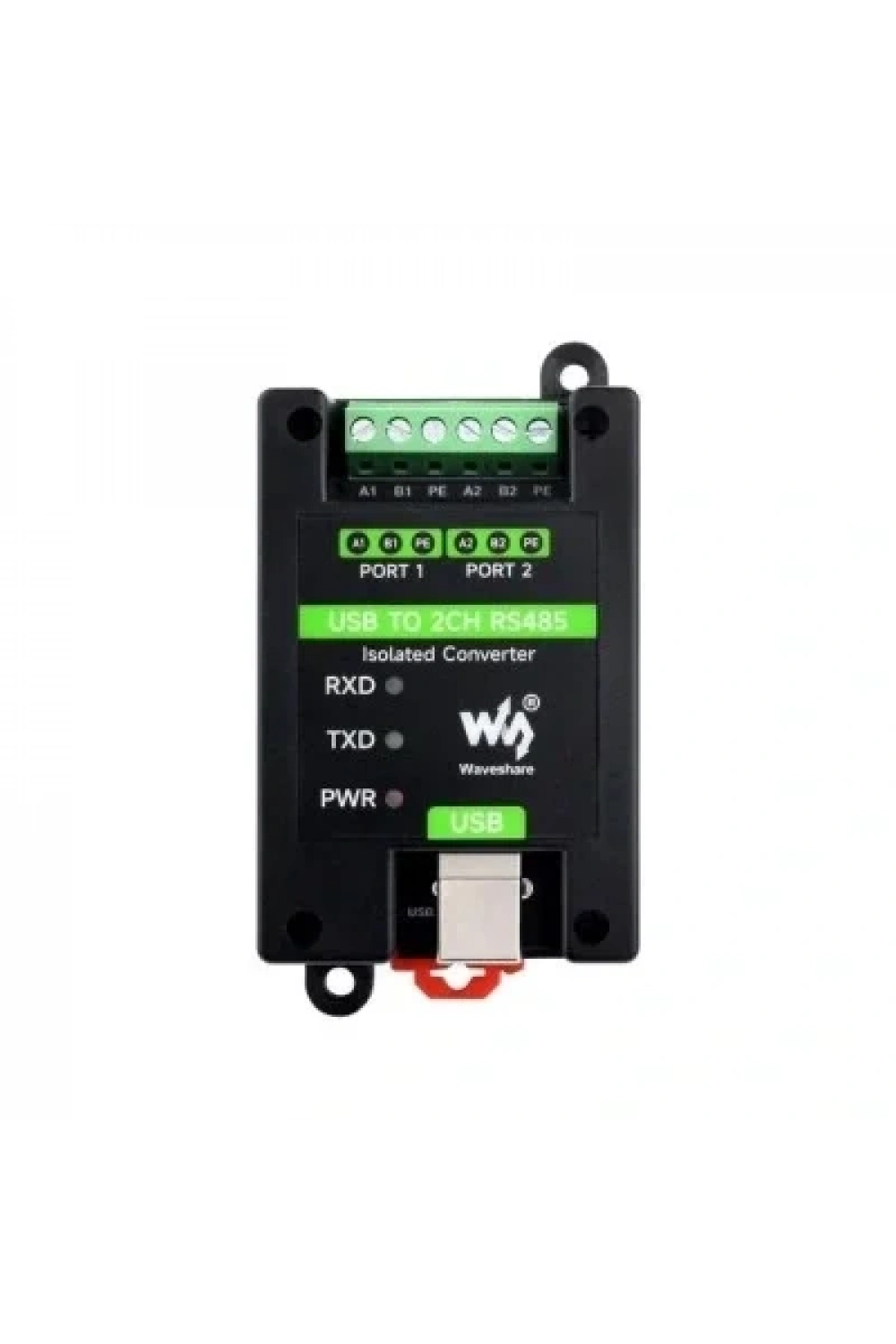 Endüstriyel USBden 2 Kanal RS485 İzole Dönüştürücü - Orijinal FT2232HL Çip