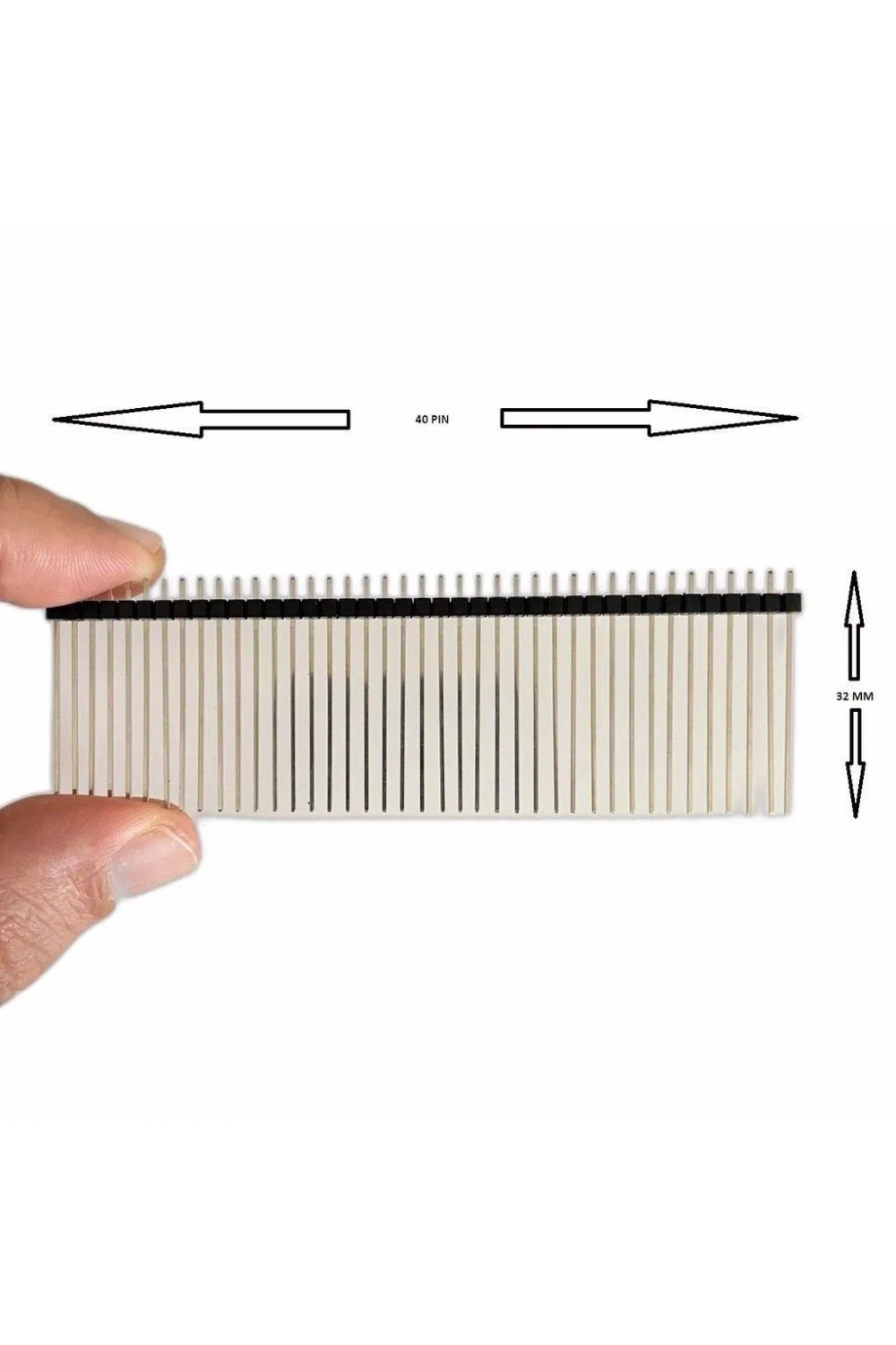 Erkek Pin Header 40 Pin 32 mm 2.54mm 1x40 180° Tek Sıra