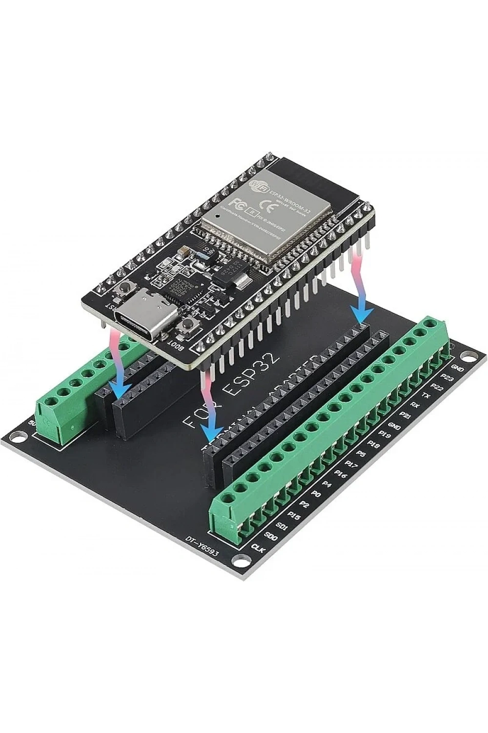 ESP32 38 Pin Klemens Shield